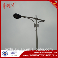 Galvanized steel used street light poles